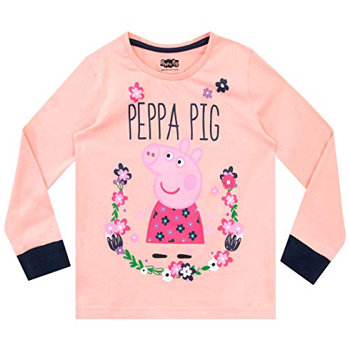 Peppa Pig Pijamas de Manga Larga para niñas Rosa 4-5 Años