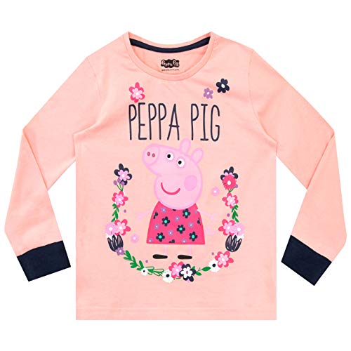 Peppa Pig Pijamas de Manga Larga para niñas Rosa 4-5 Años
