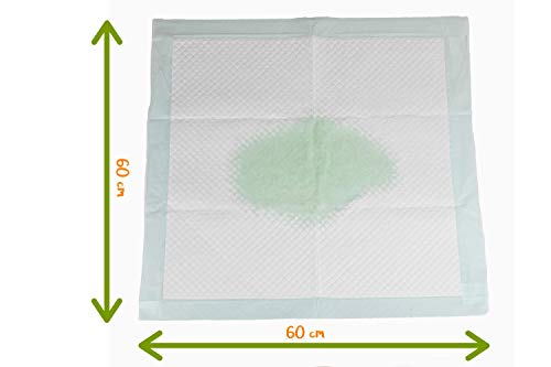 Peppo and Pets -50 empapadores para Entrenar Cachorros - 6 Capas - Súper absorbentes- 60 cm x 60 cm- Secado rápido
