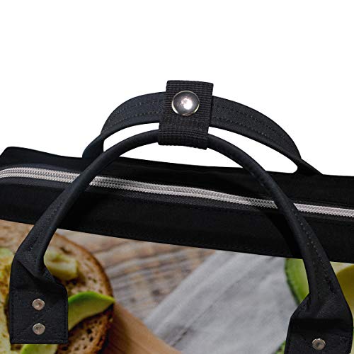 Perfumado y atractivo aguacate Bolsas de pañales de gran capacidad Mamá Mochila Múltiples funciones Bolso de lactancia Bolso de mano para niños Cuidado del bebé Viajes Mujeres diarias