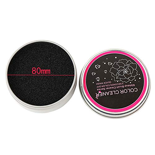 Pergrate Brocha para Maquillaje Esponja Limpiador Removedor Sombra de Ojos Colorete Polvo Seco Limpiar Caja