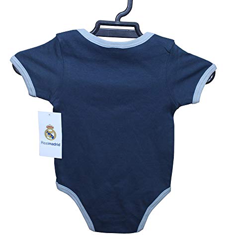 Personalizador Set 2 Body Real Madrid Niños - Producto Oficial - Temporada 2018/2019 (6 Meses)