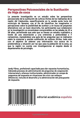 Perspectivas Psicosociales de la Sustitución de Hoja de coca: Catatumbo-Norte de Santander-Colombia