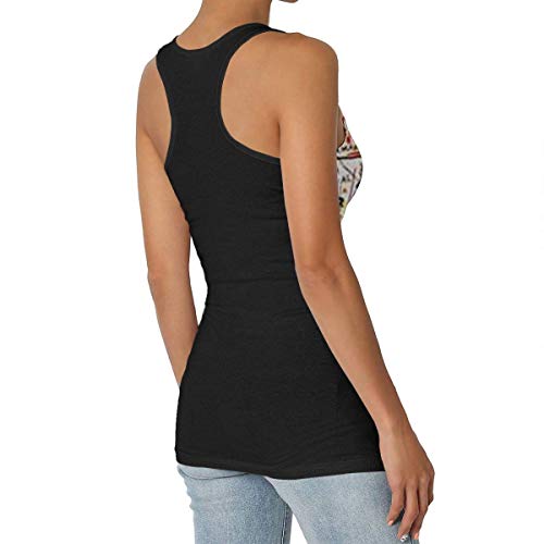 PerterOne J-EAN M-Ichel Bas-Quiat 50 Cent Pi-Ece Camiseta sin Mangas con Estampado 3D para Mujer