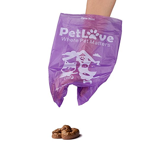 PETLOFT Bolsa de Caca, 240-Cuentas Duradero Biodegradable Perfumada Bolsa de Caca para Perro con EPI-tecnología, Dispenser Incluido