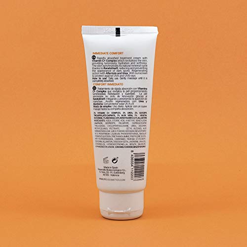 PFC Cosmetic Crema de Manos con Vitamina C Radiance C+ Hand Cream 75ml Concentrado de Vitaminas C+ Complex 2% Combinación de Activos Urea Allantoin con Protección Solar para Cuidado Facial y Piel.