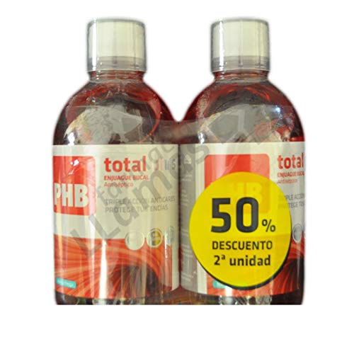 PHB COLUTORIO Total Plus Pack 2 X 500ML 50% Segunda Unidad