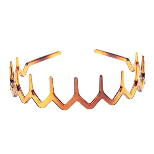 Phenovo Accesorio de Banda Dentada Venda para Mujeres Hombres Chicas Pelo Cabello en Zigzag - 7