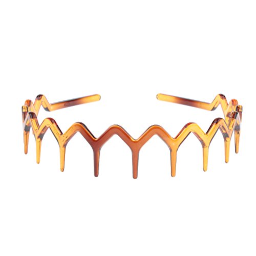 Phenovo Accesorio de Banda Dentada Venda para Mujeres Hombres Chicas Pelo Cabello en Zigzag - 7