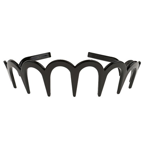 Phenovo Accesorio de Banda Dentada Venda para Mujeres Hombres Chicas Pelo Cabello en Zigzag - 7