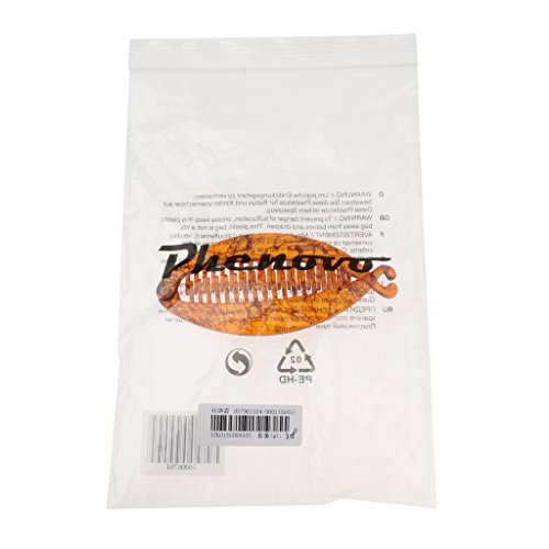 Phenovo Joyería Clips de Pelo Pinzas Peine Barrette de Cabello Forma Cola de Pescado Accesorios - Café Profunda