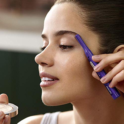 Philips BRP500/00 Satinelle Essential - Minidepiladora para zonas sensibles con recortador de precisión para correcciones finas