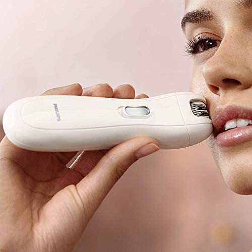 Philips BRP500/00 Satinelle Essential - Minidepiladora para zonas sensibles con recortador de precisión para correcciones finas