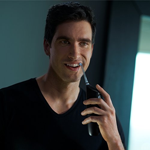 Philips Sonicare Diamond Clean HX8491/03 - Cepillo Electrico Recargable y Irrigador Dental, 5 Modos de Limpieza, Vaso Cargador y Estuche USB, Color Negro