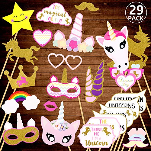 Photo Booth Party, Rymall 29pcs Photo Booth Props Cabina de Fotos Accesorios Fun Wedding Favor Christmas Birthday Favor