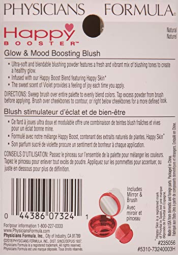 Physicians Formula Happy Booster Glow and Mood Boosting Blush, Natural, 0.24 ...