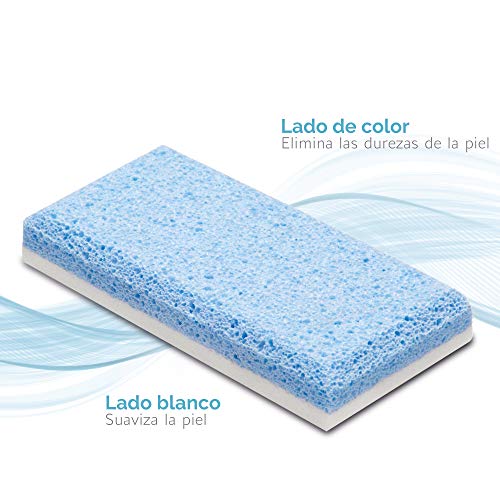 Piedra Pómez Doble Acción - Pack de 2 unidades - Elimina la piel dura de pies y manos y los suaviza