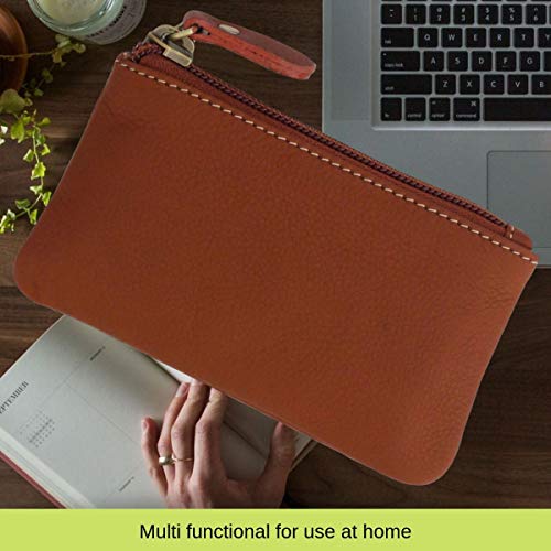 Piel Monedero Cambio Cartera Tarjeta Caso Pequeño cremallera bolsa para hombres mujeres