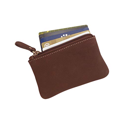 Piel Monedero Cambio Cartera Tarjeta Caso Pequeño cremallera bolsa para hombres mujeres