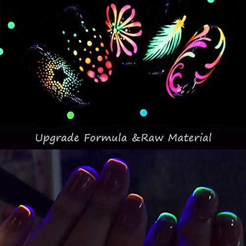 Pigmento brillante fluorescente ultrafino, polvo de uñas brillante, decoración de uñas, herramienta de belleza para tips.