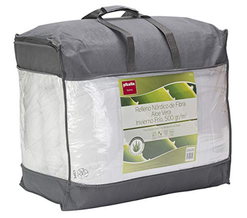 Pikolin Home - Edredón/Relleno nórdico hipoalergénico de fibra Aloe Vera, invierno frío, 500gr/m², 240x220cm - Cama 150/160 (Todas las medidas)