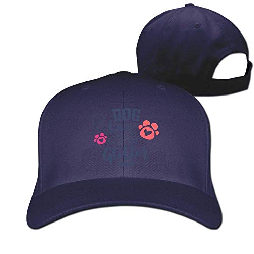 Pimkly Unisexo Sombreros/Gorras de béisbol, Dog Hair is My Glitter Cotton Pure Color Baseball Cap Classic Adjustable Visor Hat