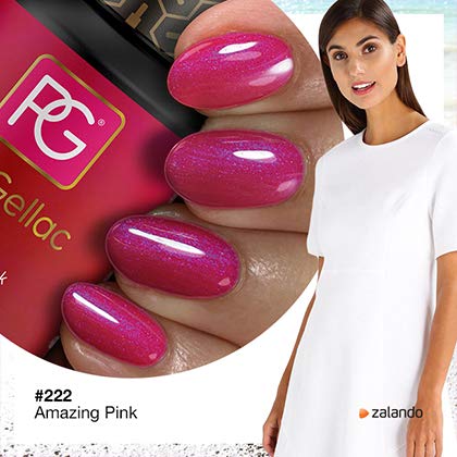 Pink Gellac 222 Amazing Pink Color Esmalte Gel Permanente 14 días