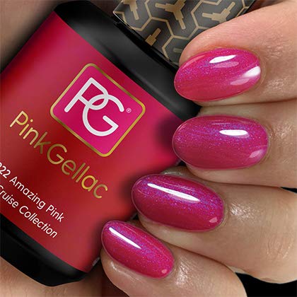 Pink Gellac 222 Amazing Pink Color Esmalte Gel Permanente 14 días
