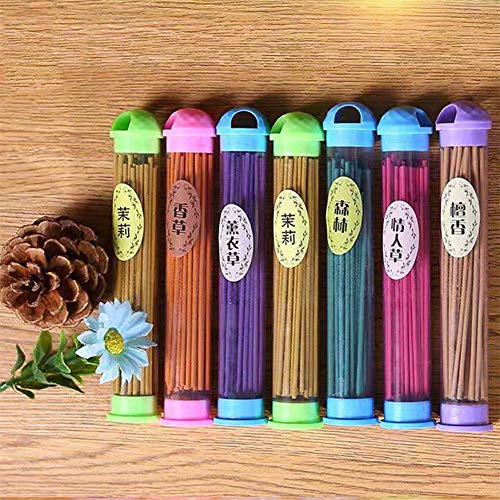 PINKE 500 Piezas Varitas De Incienso Surtido Jazmín Amante Hierba Vainilla Bosque Lavanda Océano Sándalo Té Verde Colonia Rosa Palitos De Incienso Tradicional De Bajo Humo