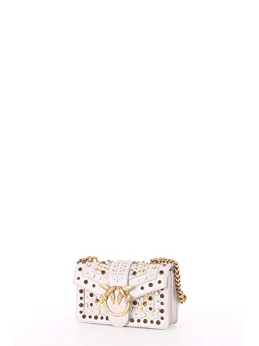Pinko 1P21V3_Y6MC, Love Mini Icon New Studs CL VI Donna, I21_Grigio BUFERA, U