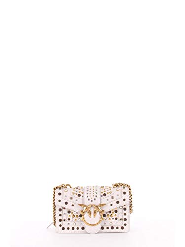 Pinko 1P21V3_Y6MC, Love Mini Icon New Studs CL VI Donna, I21_Grigio BUFERA, U