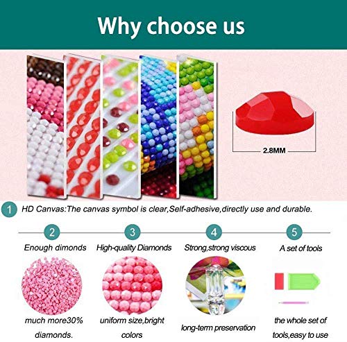 Pintura de diamantes 5D DIY diamante completo grupo de diamantes redondos de peces de colores 30x20cm bordado rhinestone pintura kit de punto de cruz decoración de arte de pared