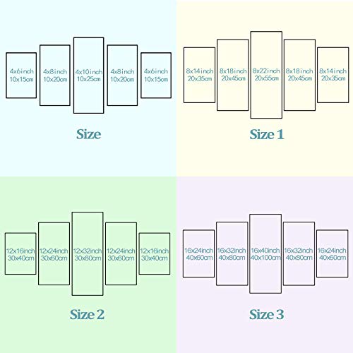 Pintura en lienzo decoración del hogar 5 piezas de siete pecados capitales pinturas impresiones murales póster de arte sala de estar Rkmaster