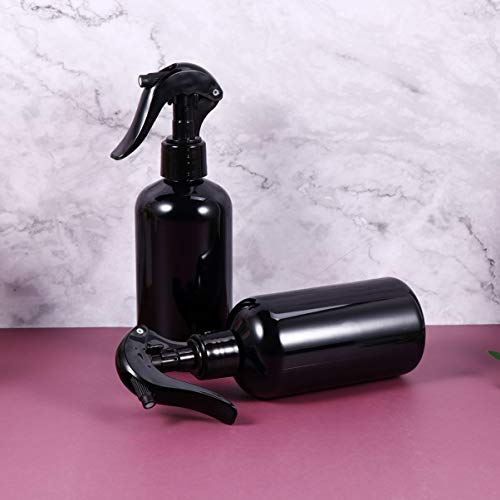 PIXNOR Botella de Spray de 5 Piezas 250 Ml Botellas de Rociador de Agua de Plástico Recargables Negras para Cabello Planta Limpieza