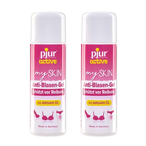 pjuractive mySKIN - Gel protector cutáneo para mujeres - No más ampollas ni rozaduras gracias a la capa protectora invisible - 30ml (Pack de 2)