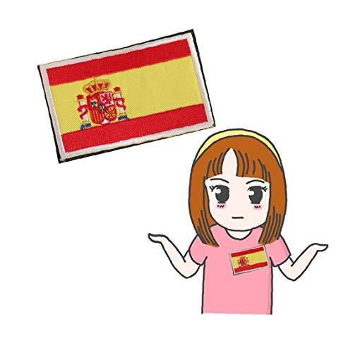 Placa Frontera De La Bandera Nacional De España Hecho A Mano De La Bandera Insignia Bordada España Parche De Costura Española