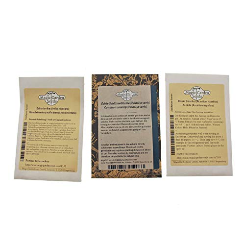 Plantas protegidas - kit regalo de semillas con 3 especies de flores silvestres amenazadas de extinción