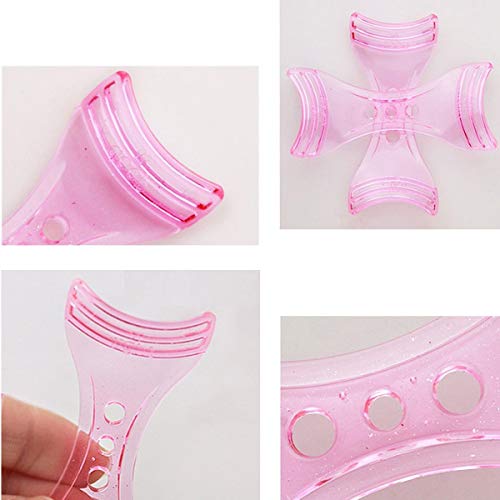 Plantilla delineadora de ojos para mujer, herramienta de maquillaje para principiantes, color rosa