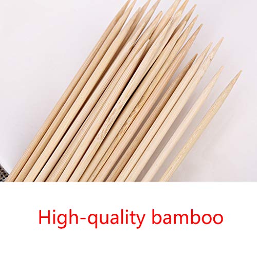 planuuik 50 Piezas de brochetas de bambú para Barbacoa, palitos de Kebab para Fiesta, Buffet, Comida, selección desechable