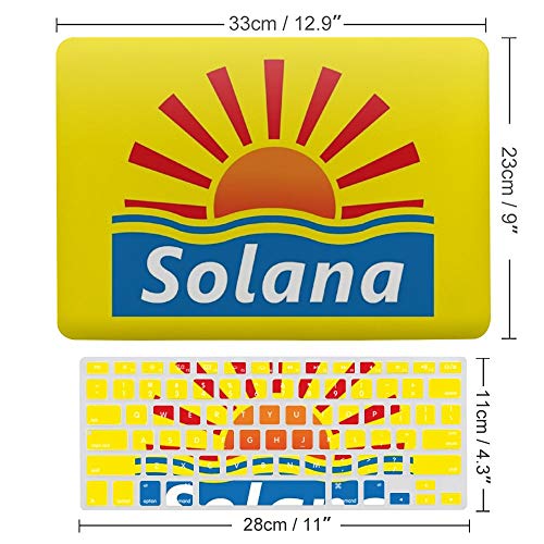 Plastic Hard Shell Case & Keyboard Cover Compatible for MacBook Air 13 Screen Protector & Keyboard Protector For MacBook Air 13, Benidorm - Solana Hotel