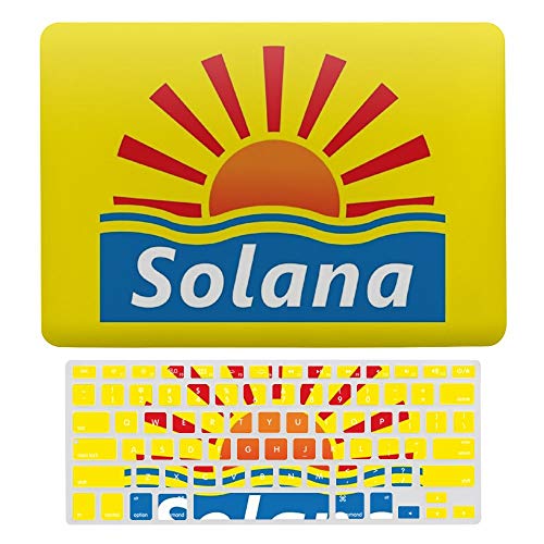 Plastic Hard Shell Case & Keyboard Cover Compatible for MacBook Air 13 Screen Protector & Keyboard Protector For MacBook Air 13, Benidorm - Solana Hotel