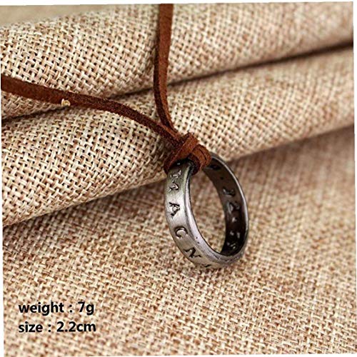 Plateado Plata, Collar De Cuero Cable De Nathan Drake Collar De Cadena Larga Hombres Accesorios