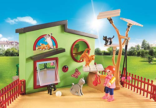 PLAYMOBIL City Life Refugio para Gatos, a Partir de 4 Años (9276)