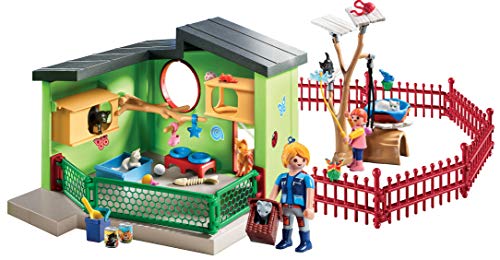 PLAYMOBIL City Life Refugio para Gatos, a Partir de 4 Años (9276)