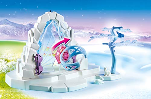PLAYMOBIL Magic Portal de Cristal al Mundo de Invierno con Efecto de Luz y Brazalete Mágico, A partir de 4 años (9471)