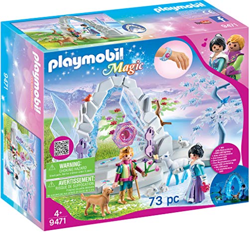 PLAYMOBIL Magic Portal de Cristal al Mundo de Invierno con Efecto de Luz y Brazalete Mágico, A partir de 4 años (9471)