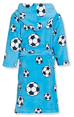 Playshoes Fleece-Bademantel Fußball Albornoz, Azul Original, 146/152 para Niños