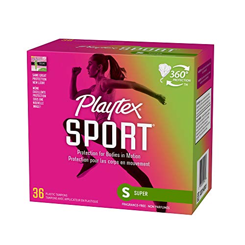 Playtex Sport Tampons with Flex-Fit Technology, Super, Unscented - 36 Count by Playtex