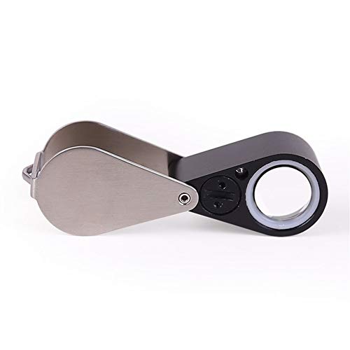 Plegable Lupa Lupa de Bolsillo de la joyería de Ojos Lente de la Lupa Lupa portbale for la joyería Lupa con Luz Led Gafas Lupa