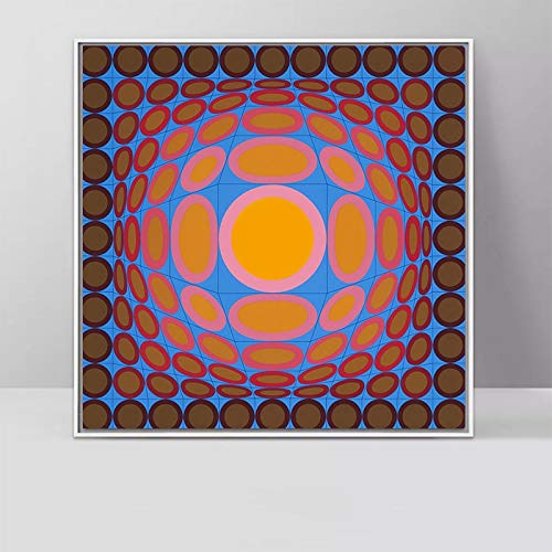 PLjVU Carteles e Impresiones Abstractos Modernos Patrones geométricos Pinturas en Lienzo Sala de Estar Dormitorio Pared Cuadros decoración del hogar Cuadros-Sin Marco